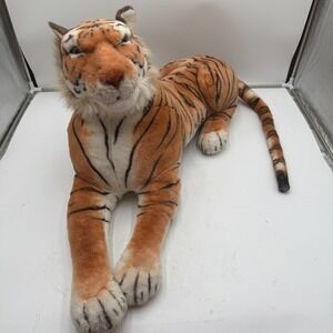 Best Made Toys Plush Bengal Tiger Large Realistic Stuffed Animal Orange White